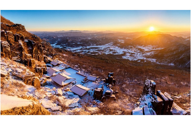 산사의 겨울