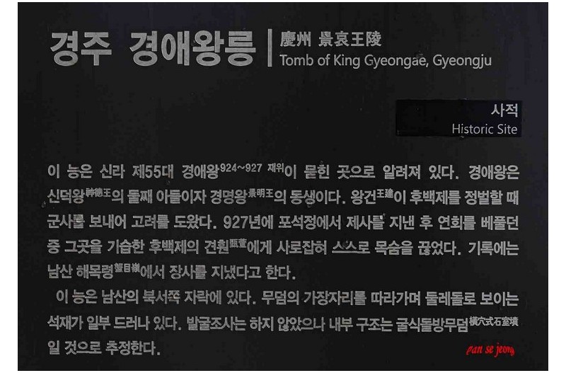 삼능 경애왕릉
